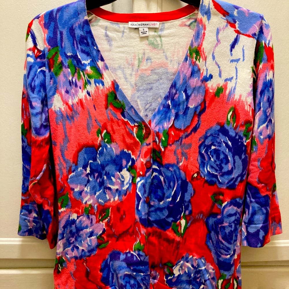 Isaac Mizrahi Live Sweater Cardigan, US size small